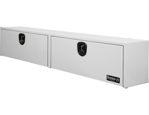 18x16x88 Inch White Smooth Aluminum Topsider Truck Box