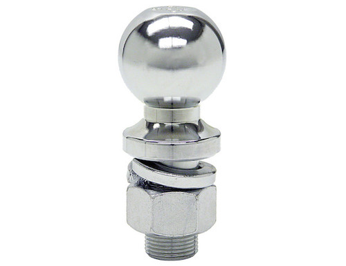 2 Inch Chrome Hitch Ball With 3/4 Inch Shank Diameter x 2-1/8 Inch Long