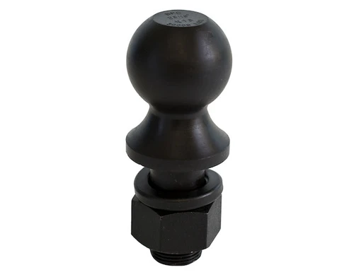 2-5/16 Inch Black Hitch Ball With 1-1/4 Shank Diameter x 2-3/4 Long
