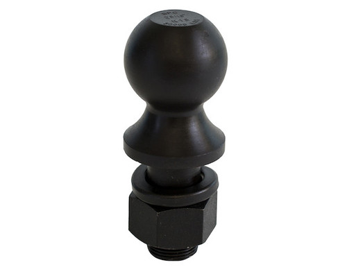 2-5/16 Inch Black Hitch Ball With 1-1/4 Shank Diameter x 2-3/4 Long+1 Inch Riser