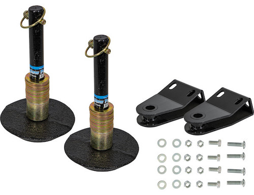 SAM Heavy Duty Shoe Assembly for Fisher and Western Snow Plows - Complete Kit (Includes Casting, Brackets, and Hardware) - Replaces Fisher and Western #44277-1