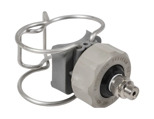 Quick Connect Spray Nozzle for Center Lane on Three Lane Stainless Steel Spray Bars