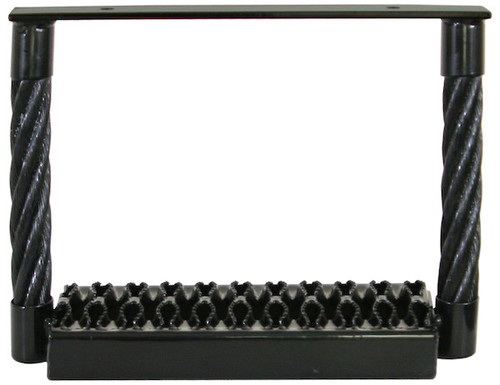 Black Powder Coated Cable Type Truck Step - 9 x 15 x 4.75 Inch Deep