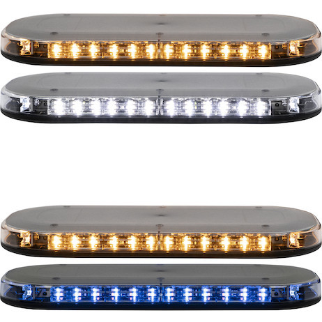 Class 1 Low Profile Oval LED Mini Light Bar - Amber/Blue