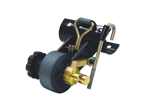 1-1/2 Inch x 7 Foot Ladder Rack Ratchet Tie Down Tube Mount With Double J Hooks