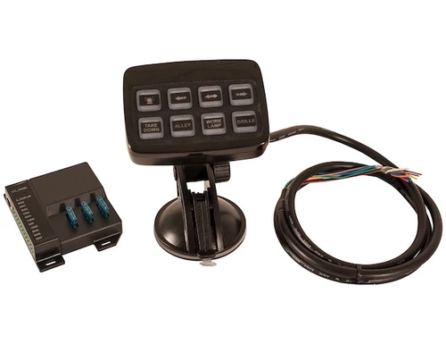 8 Function Programmable Pre-Wired Switch Panel For Lightbar Operation