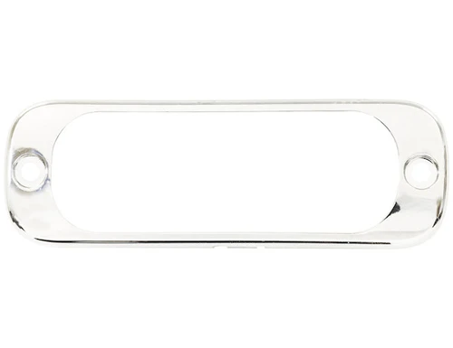 White Bezel For 3.375 Inch Thin Mount Horizontal Strobe Light