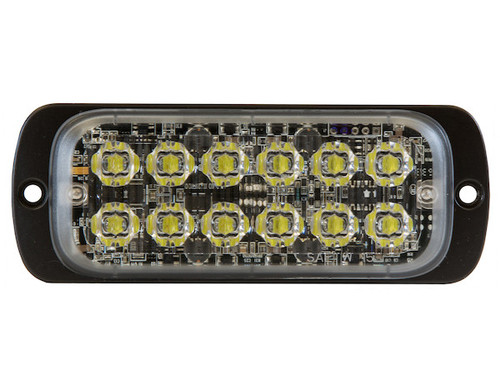 Thin Dual Row 4.5 Inch Clear LED Strobe Light