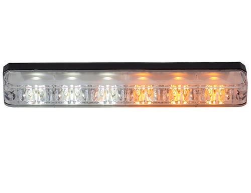 Ultra Bright Narrow Profile Amber/Clear LED Strobe Light