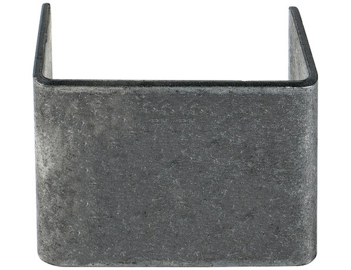 Straight Weld-On Stake Pocket - 1.5x3 Inch Inside x 2.5 Inch Depth
