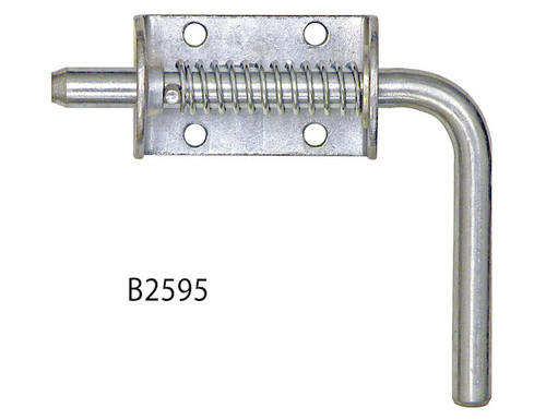 1/2 Inch Zinc Plated Spring Latch Assembly - 1.75 x 5.19 Inch Long