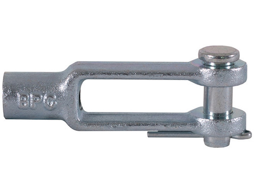 B27082AZ 1/4 Inch Clevis with Pin and Cotter Pin Kit-Zinc Plated