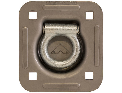 Heavy Duty Recessed Rope Ring Non-Plated Weldable Bracket