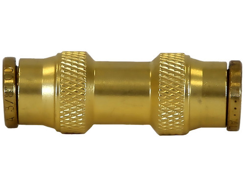 Brass DOT Push-In Union Connector 3/8 Inch Tube O.D.