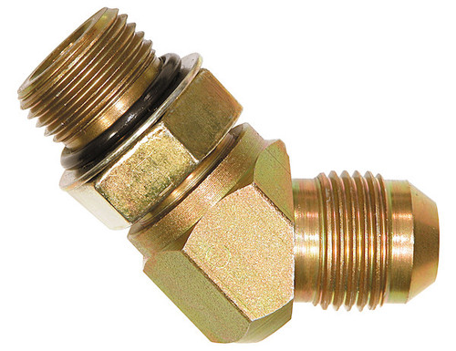 Straight Thread O-Ring 45 Elbow 3/4 Inch Tube O.D. To 3/4 Inch Port Size