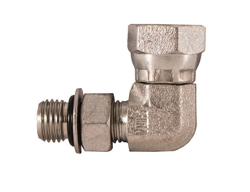 1.31-12 Inch Male Straight Thread 1-11.5 Inch NPSM Female Pipe Swivel 90 Elbow