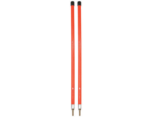 3/4 x 24 Inch Fluorescent Orange Bumper Marker Sight Rods with Hardware