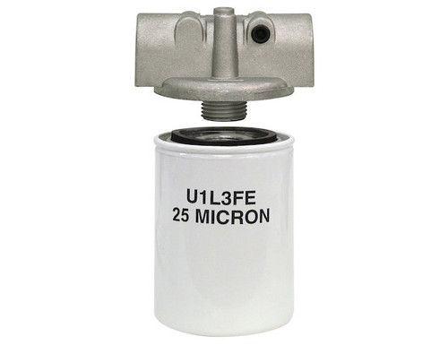 15 GPM Return Line Filter Assembly 3/4 Inch NPT/25 Micron/25 PSI Bypass