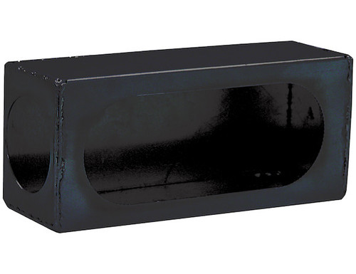 Single Oval Light Box Black Powder Coated Steel With Side Light