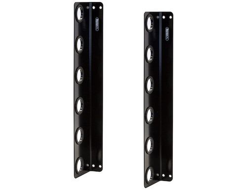 Horizontal Hand Tool Rack for Enclosed Landscape Trailers