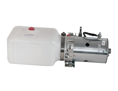 3-Way DC Power Unit-Metered Release Valve Horizontal 0.86 Gallon Poly Reservoir