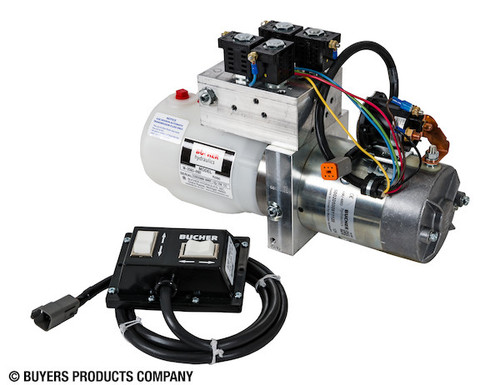 4-Way/3-Way DC Power Unit-Electric Controls Horizontal 0.32 Gallon Reservoir