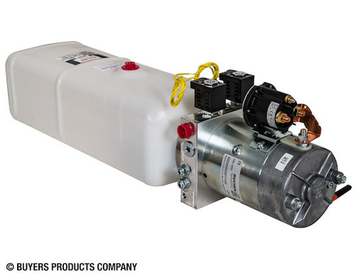 4-Way DC Power Unit-Electric Controls Horizontal 1.5 Gallon Poly Reservoir