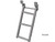 3-Rung Yellow Retractable Truck Steps with Nonslip Tread - 17.38 x 35 Inch