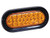 6 Inch Clear Oval Recessed Strobe Light With 24 LED