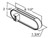 6 Inch Clear Oval Recessed Strobe Light With 24 LED