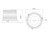 6.5 Inch by 5 Inch Programmable LED Strobe Beacon with Auxiliary Plug