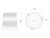 6.5 Inch by 6.5 Inch Amber LED Beacon Light With Tall Lens (Magnetic Mount with 10 Foot Auxiliary Power Cord)