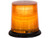6.5 Inch by 6.5 Inch Amber LED Beacon Light With Tall Lens (Permanent Mount with 12 Inch Blunt Cut Leads)