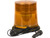 6.5 Inch by 6.5 Inch Amber LED Beacon Light With Tall Lens (Permanent Mount with 12 Inch Blunt Cut Leads)