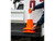 Horizontal Mount Traffic Cone Holders Silver Powder Coat
