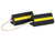Rubber Wheel Chock Set 4x4x8 Inch with 3 Foot Rope