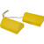 Composite Wheel Chock Set 9.5x6x4 Inch with 32.75 Inch Rope