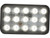 Ultra Bright 6 Inch Wide Rectangular Clear LED Spot Light