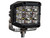 Ultra Bright Wide Angle 4 Inch by 3 Inch Rectangular LED Clear Spot-Flood Combination Light