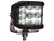 Ultra Bright Wide Angle 4 Inch by 3 Inch Rectangular LED Clear Spot-Flood Combination Light