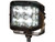 Ultra Bright Wide Angle 4 Inch by 3 Inch Rectangular LED Clear Spot-Flood Combination Light