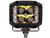 Ultra Bright Wide Angle 4 Inch by 3 Inch Rectangular LED Clear Spot-Flood Combination Light