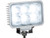 4 Inch by 6 Inch Rectangular LED Clear Spot Light With White Housing