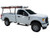Black Powder-Coated Aluminum Truck Ladder Rack