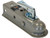 Straight Tongue Coupler - 2 Inch Ball, 2 Inch Channel, 350 Pound Tongue Weight, Primed Steel