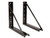 18x18 Inch Bolted Black Formed Steel Mounting Brackets