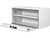 18x18x48 Inch White Steel Underbody Truck Box with Built-in Shelf - 3-Point Latch