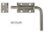 Individuall Packaged B2595LKB Spring Latch Assembly