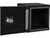 18x18x36 Inch Black Smooth Aluminum Underbody Truck Tool Box - Double Barn Door, 3-Point Compression Latch
