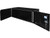 18x18x60 Inch Black Smooth Aluminum Underbody Truck Tool Box - Double Barn Door, 3-Point Compression Latch